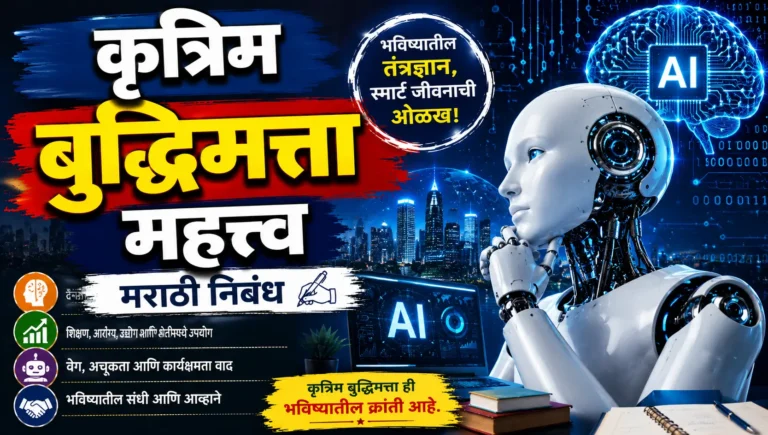 Krutrim Buddhi Mattva Essay in Marathi