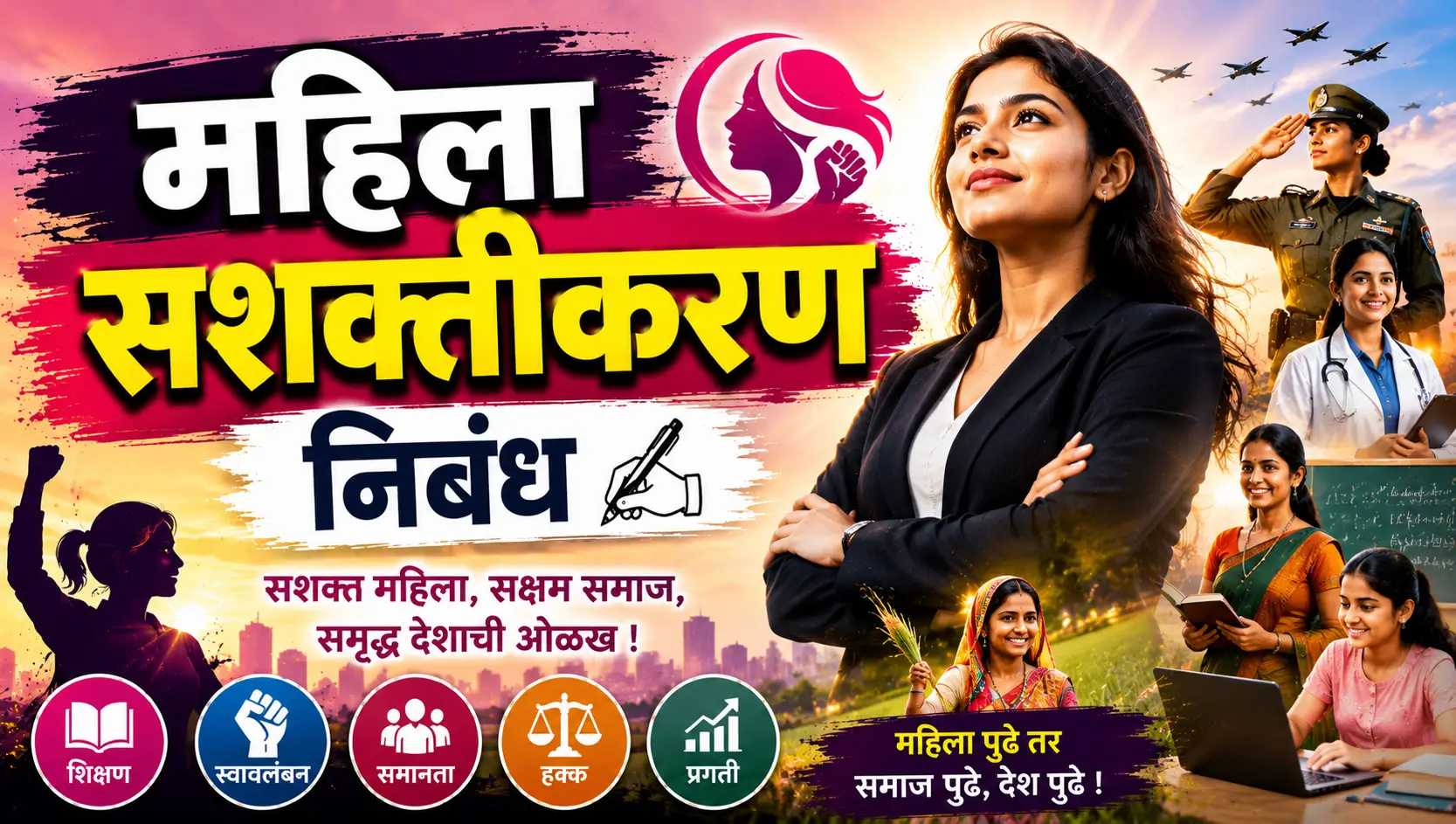 Mahila Sashaktikaran Essay in Marathi