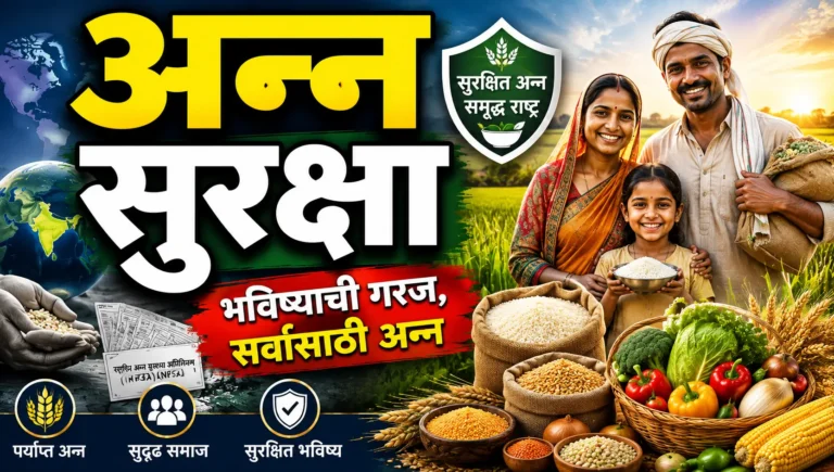 Anna Suraksha Essay in Marathi