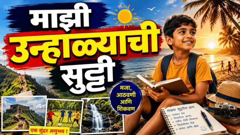 Mazi Unhalyachi Sutti Nibandh in Marathi