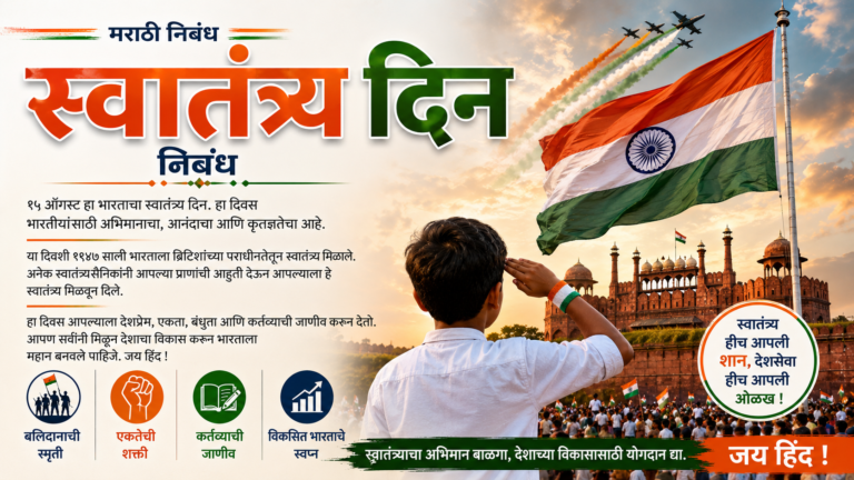 Independence Day Essay in Marathi