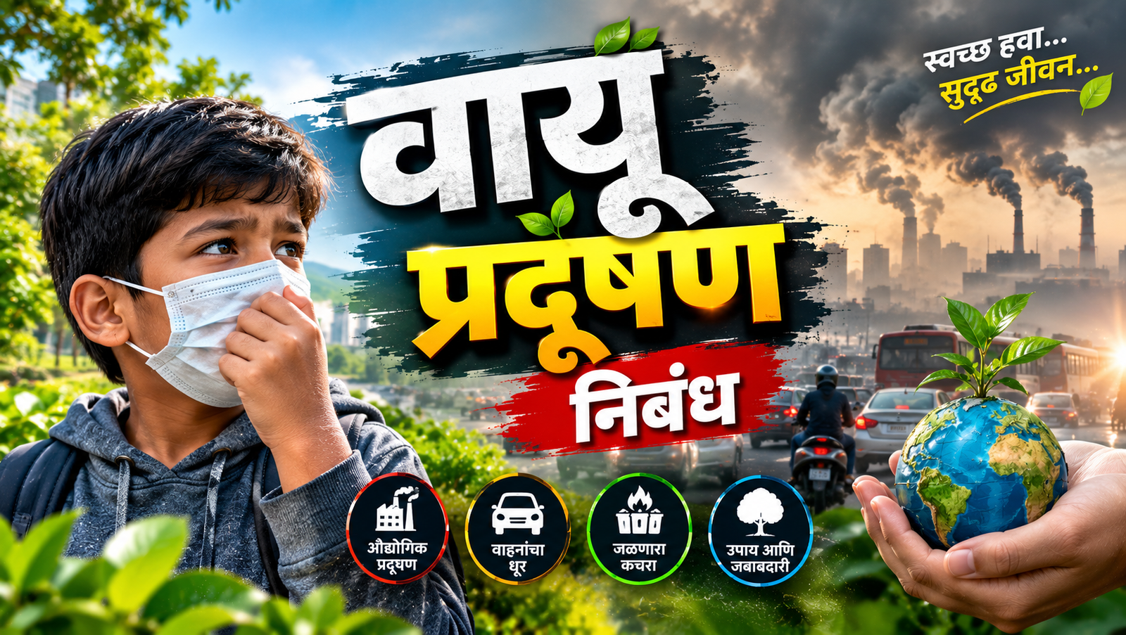 Vayu Pradushan Essay in Marathi